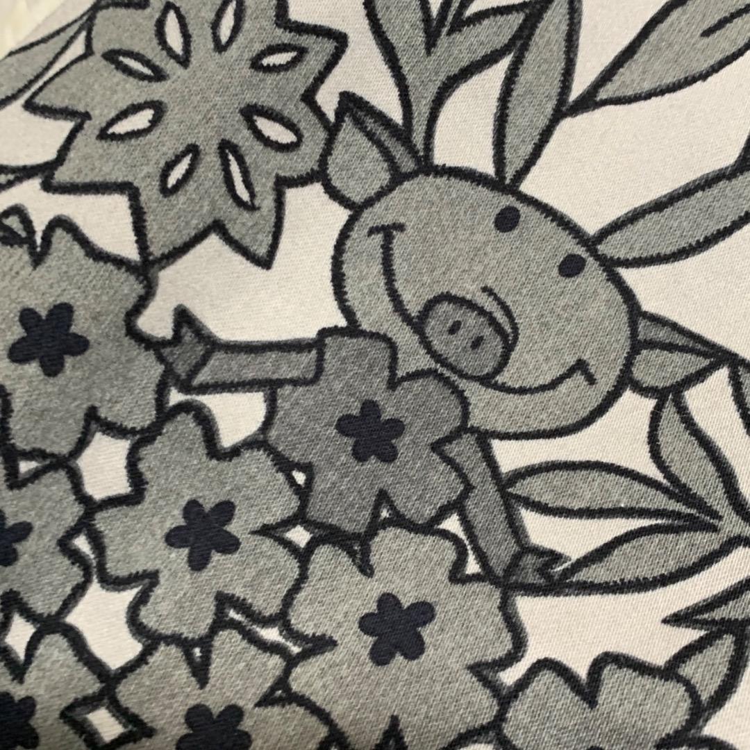 【美品】OLLEBOREBLA アルベロベロ　薄手コート　ぶたさん　グレー