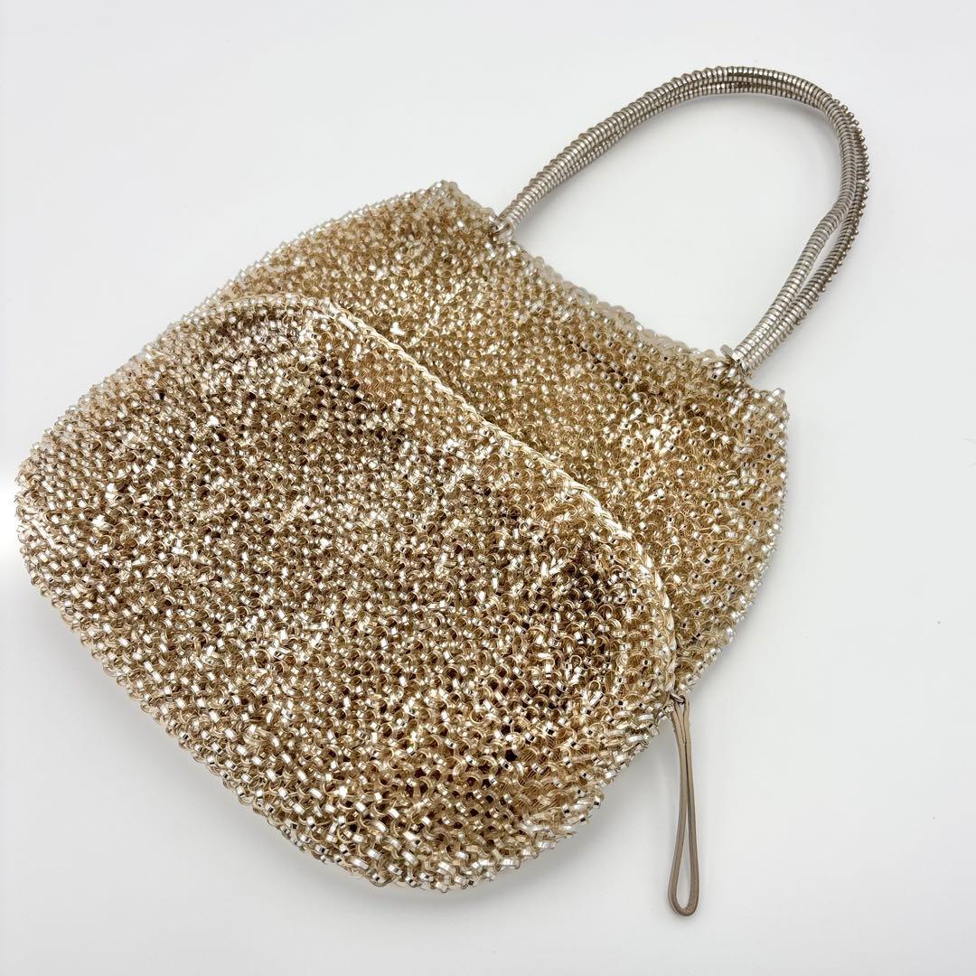 レア✨　ANTEPRIMA アンテプリマ ハンドバッグ　ワイヤーバッグ　ゴールド