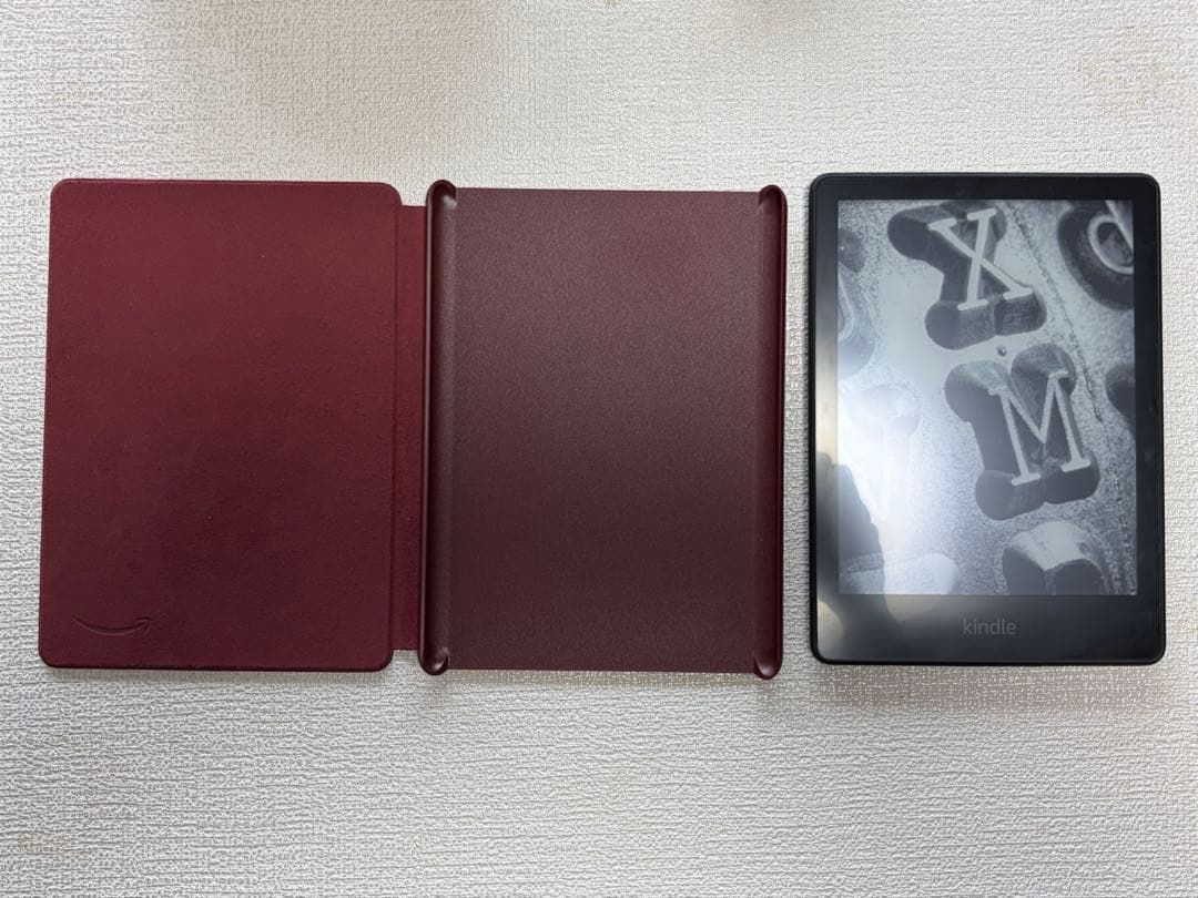 Amazon Paperwhite 6.8インチ 純正革ケース付き