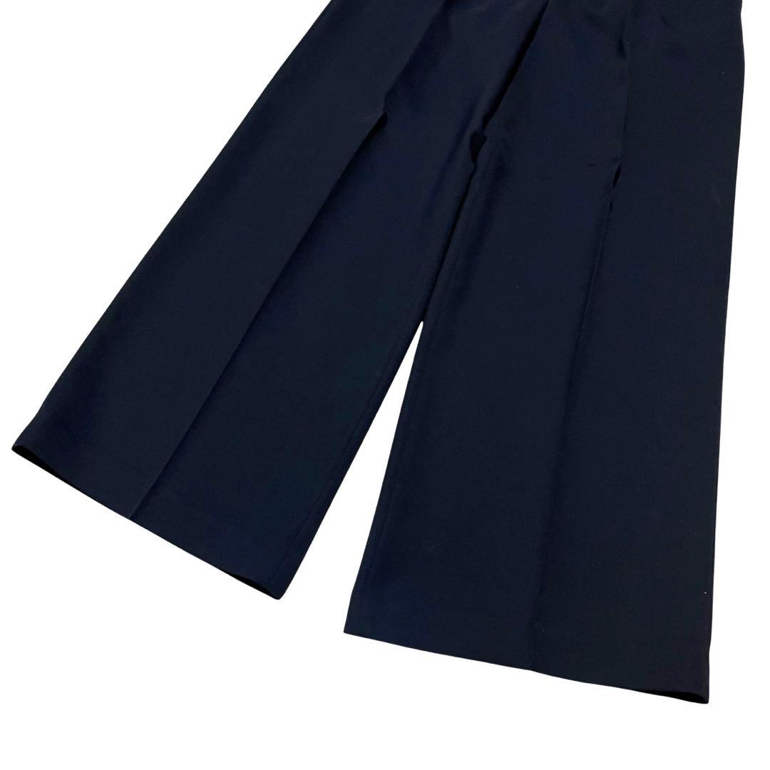 極美品　PLST ノーカラージャケット　パンツスーツ　セットアップ　黒　Mサイズ