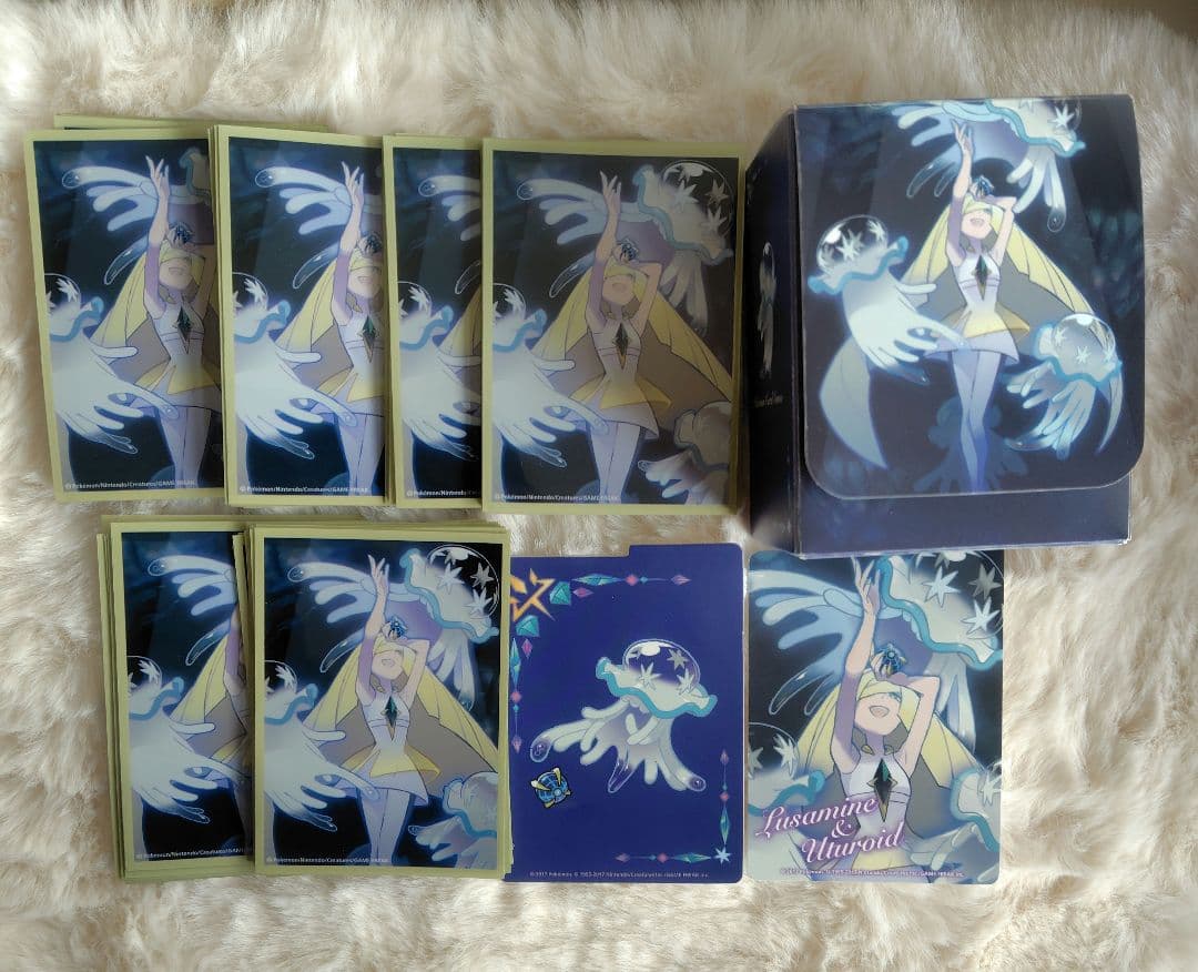 ルザミーネ＆ウツロイド　デッキケースとスリーブ60枚セット