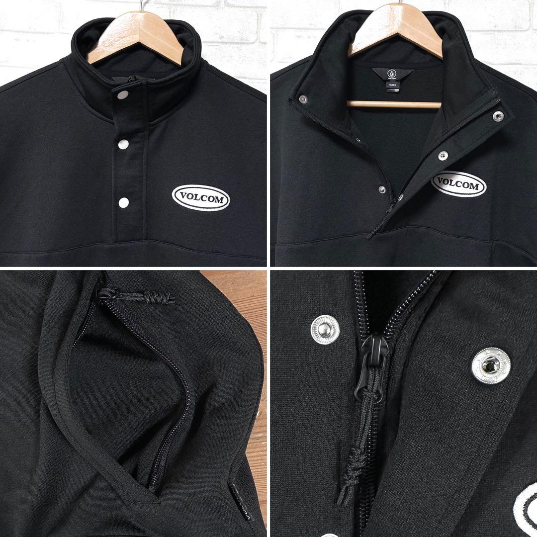 【未使用タグ付き】 VOLCOM スノーボードウェア 裏起毛ハーフジップフリース