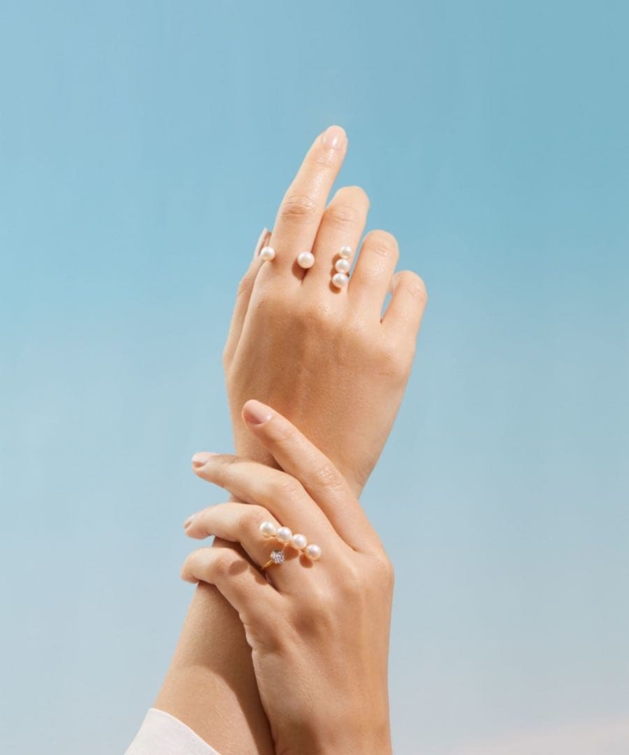 ARTIDA OUD アコヤパール ダブルフィンガー リング 11号
