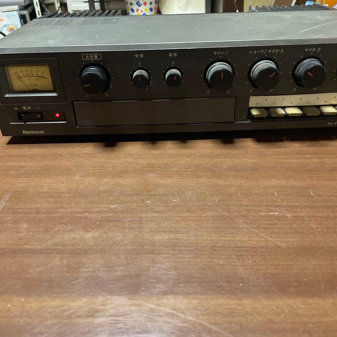National ハイパワーアンプ 卓上型音響装置　WA-740A ジャンク