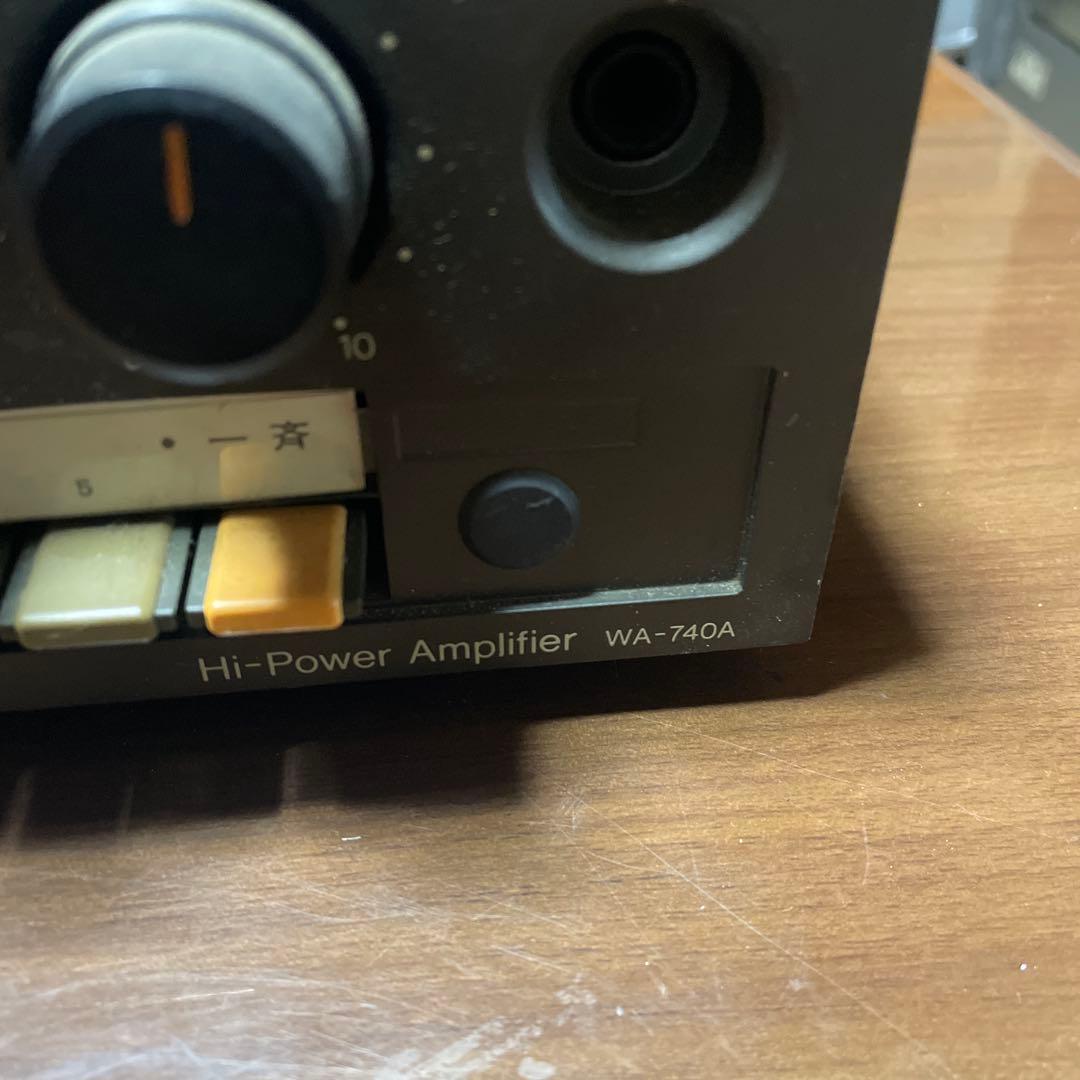National ハイパワーアンプ 卓上型音響装置　WA-740A ジャンク