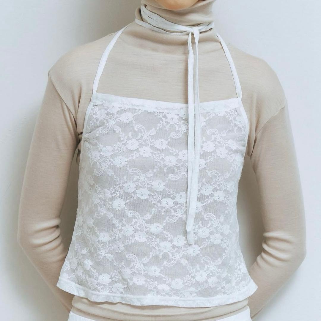 トップス draw drawers 2way tops lace