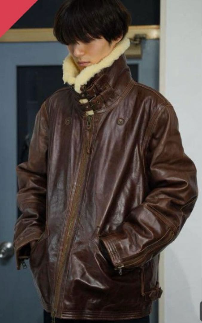 1/22限定値下❣️00's Eddie Bauer B-3 leather