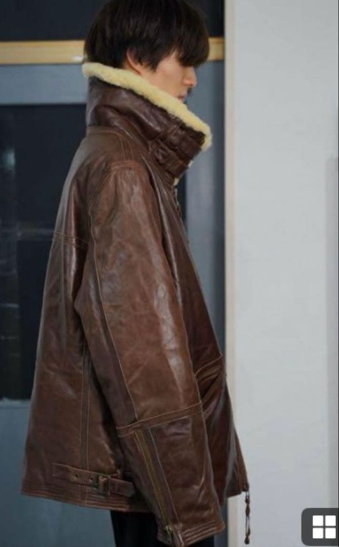 1/22限定値下❣️00's Eddie Bauer B-3 leather