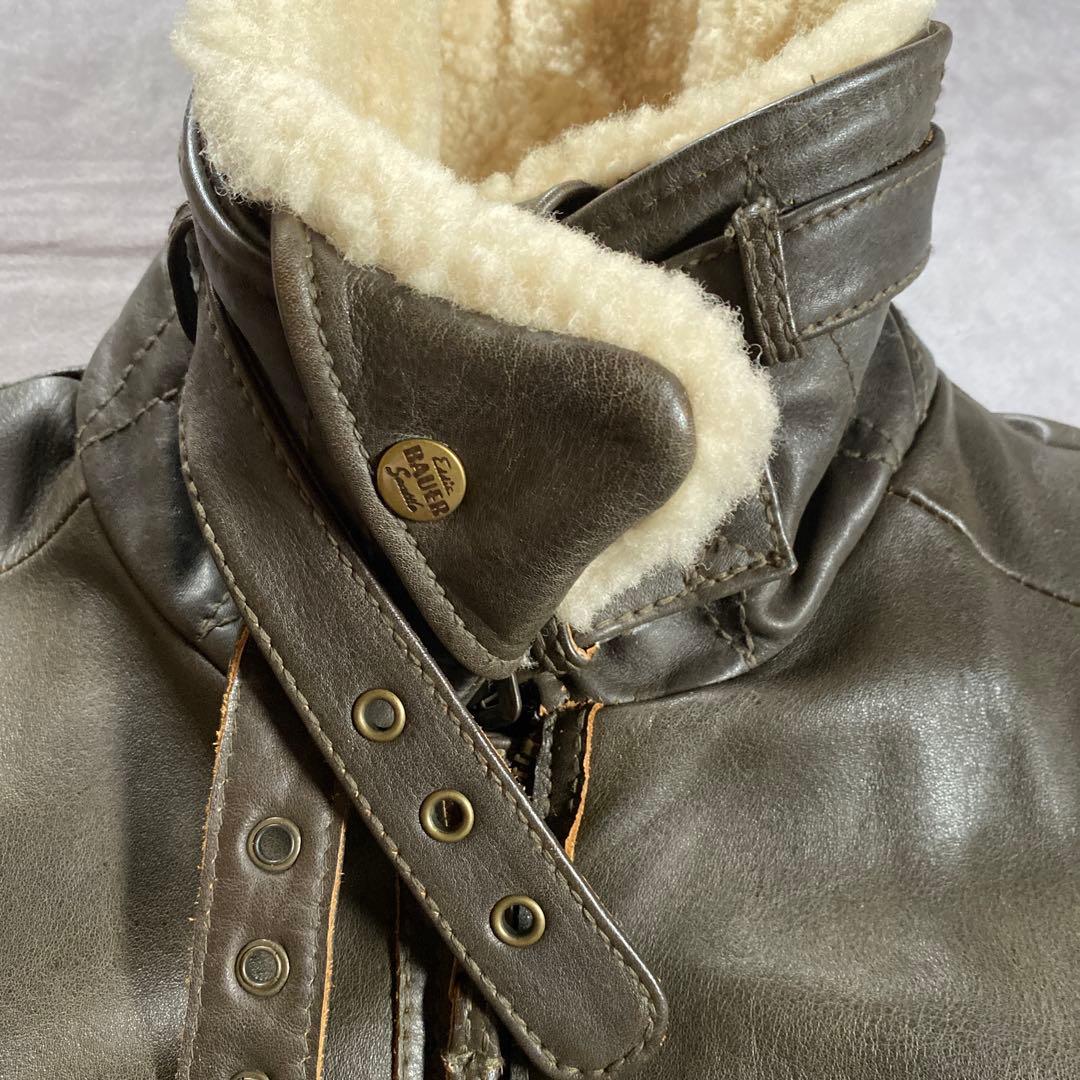 1/22限定値下❣️00's Eddie Bauer B-3 leather