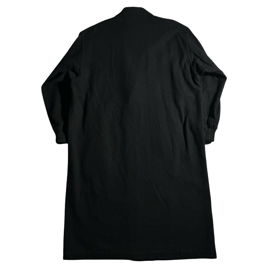 希少 80s ARCHIVE リブカフスウールオーバーコート 黒 黒の衝撃 初期