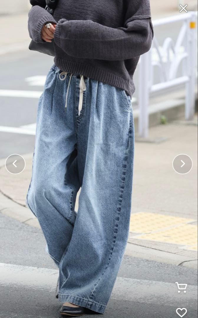 ジャーナルスタンダード イージーデニムワイドパンツ サイズ38