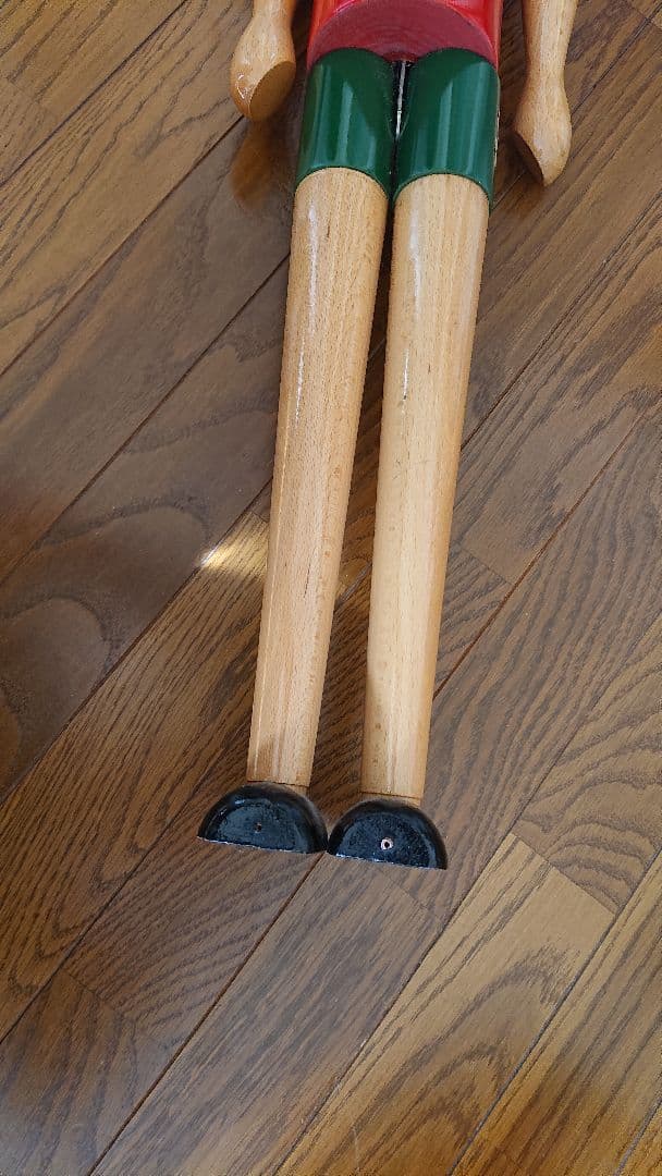 かつくん 木製ピノキオ人形 高さ約93cm 横幅約20cm