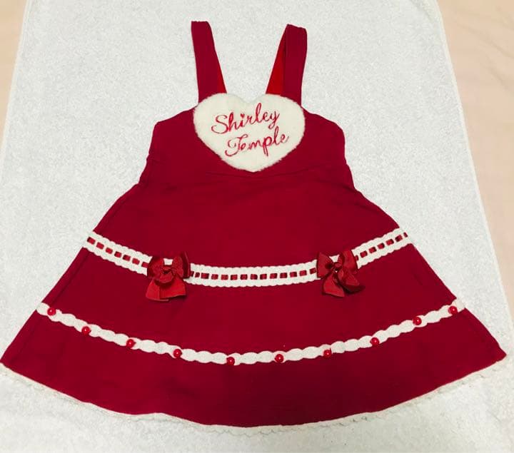 ほぼ新品 シャーリーテンプル ハート ワンピース 100