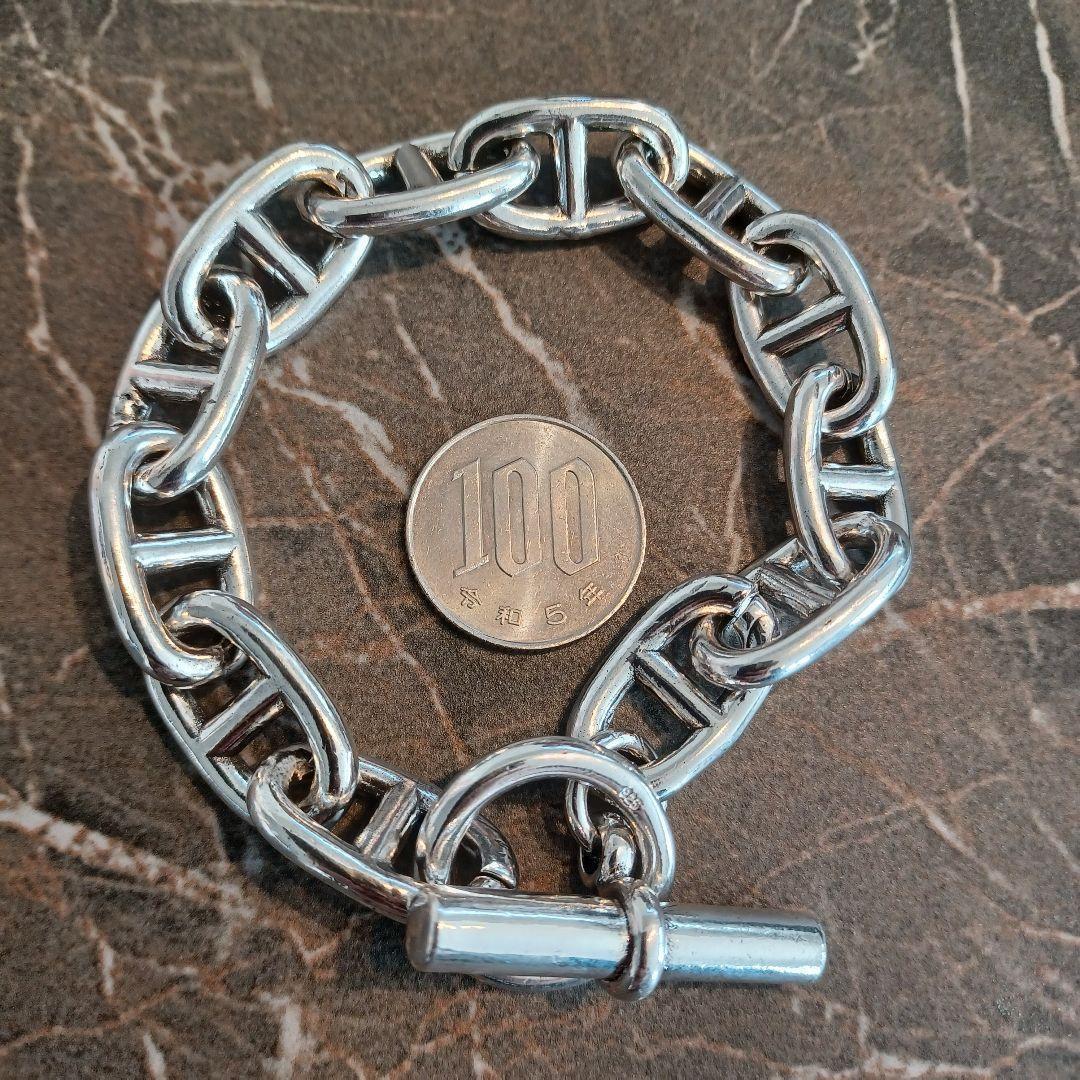 極太 S925 シェーヌダンクル ブレスレット シルバー 925 メンズ