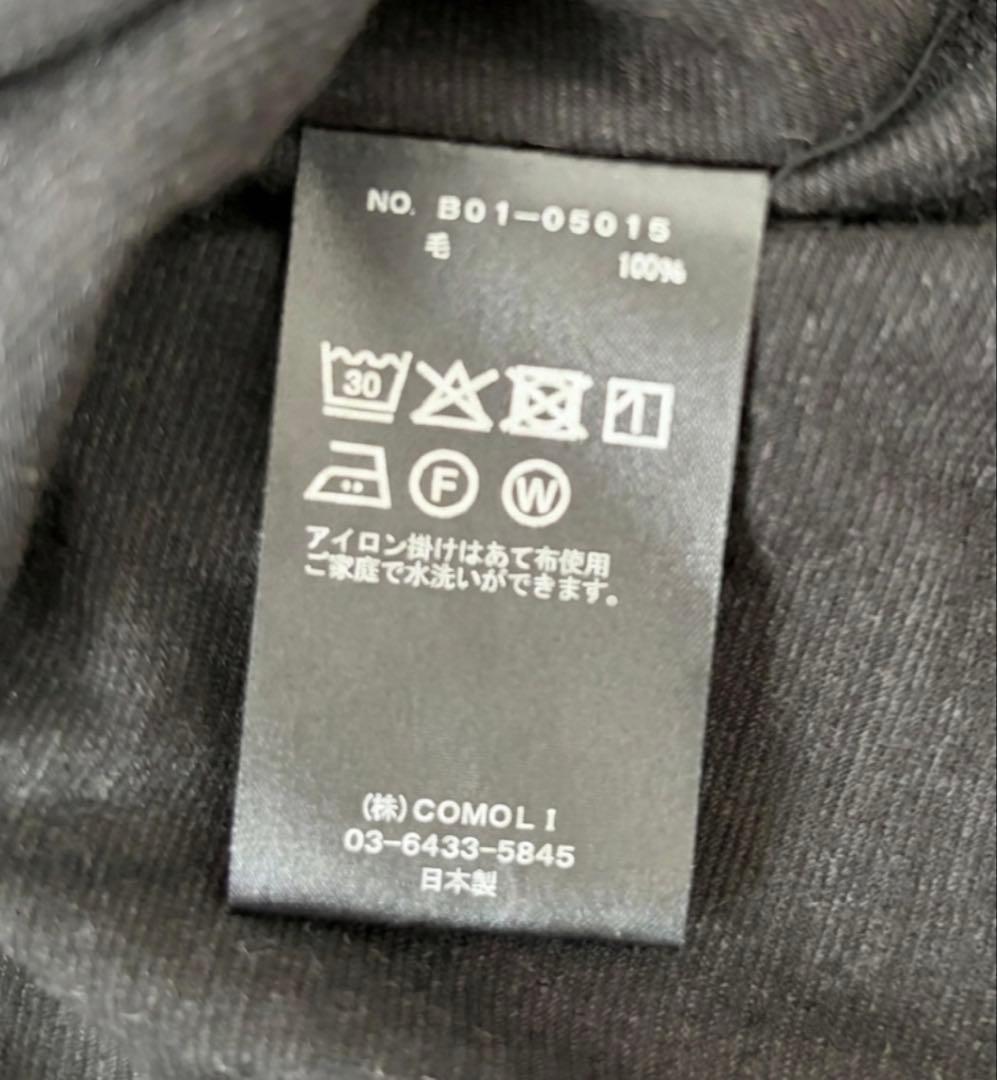 【美品】COMOLI コモリ サマーウール 長袖クルーネック Tシャツ