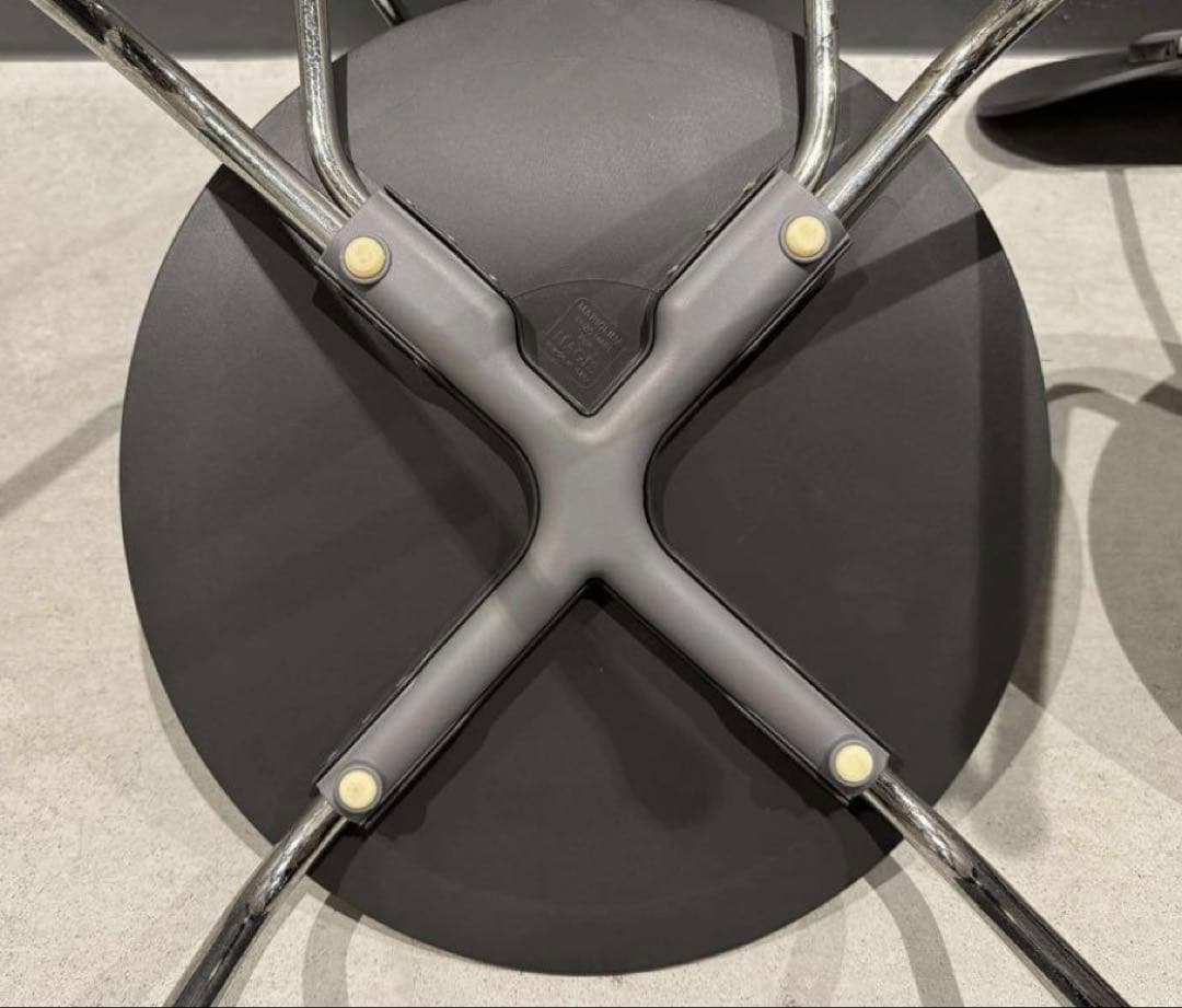 ⭐️無印良品 スチールチェア ダークグレー 定価1脚20100円