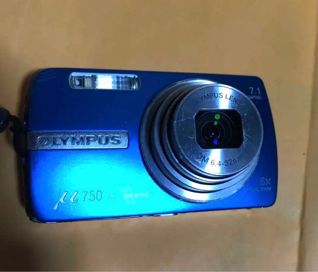 ✨美品・完動品✨OLYMPUS μ 750 コンパクト デジタルカメラ 青色