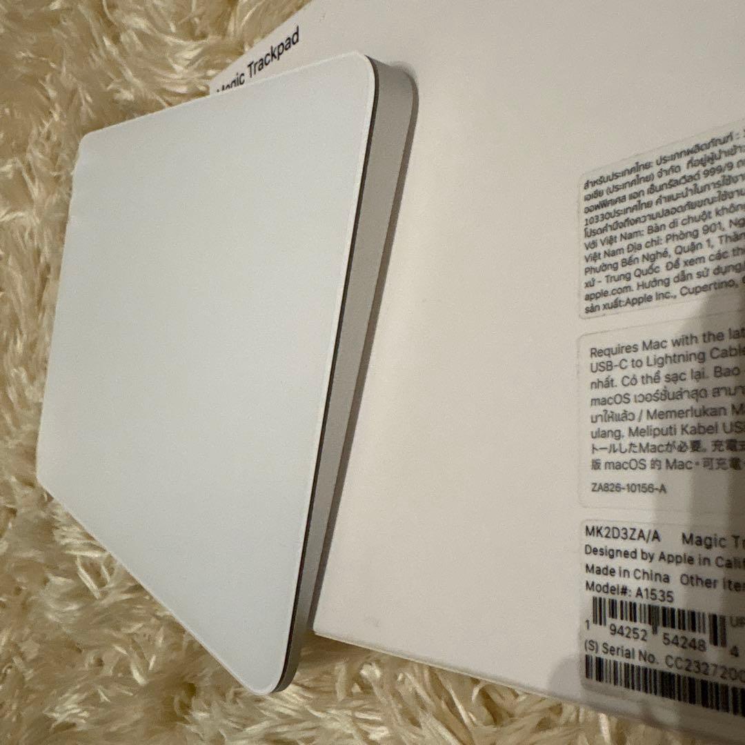 (超美品)Magic Trackpad ホワイト ライトニング充電ケーブル付き