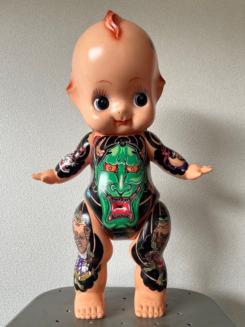 刺青キューピー　入れ墨キューピー　ソフビ