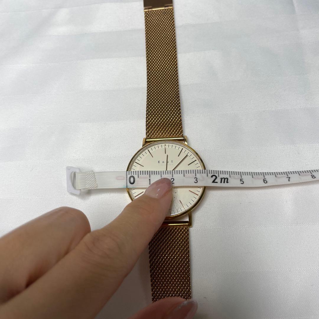 ✨大幅お値下げ✨knot ノット　ペアウォッチ　ブラック　ローズゴールド