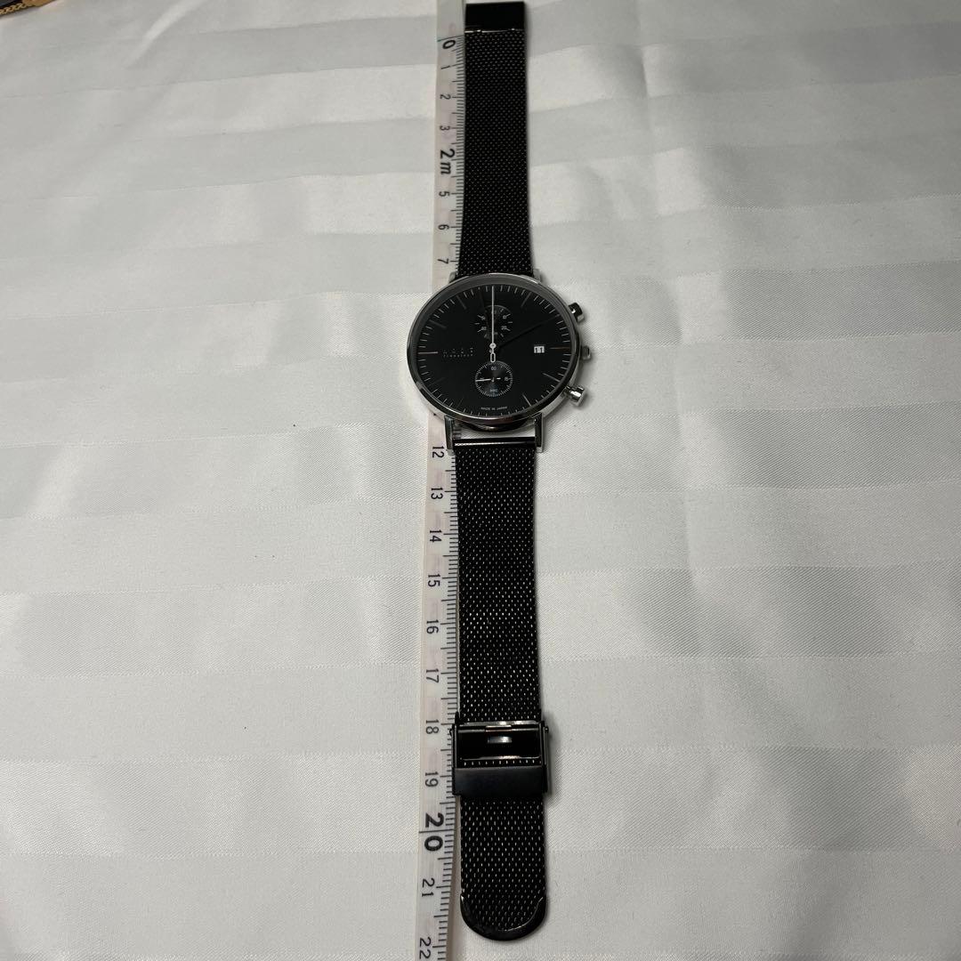 ✨大幅お値下げ✨knot ノット　ペアウォッチ　ブラック　ローズゴールド