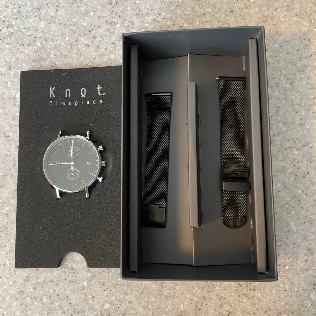 ✨大幅お値下げ✨knot ノット　ペアウォッチ　ブラック　ローズゴールド
