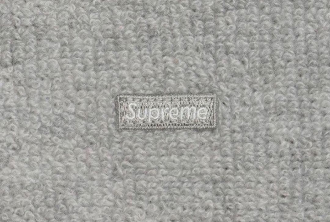 【新品未使用】 Supreme グレー クルーネックセーター M Size