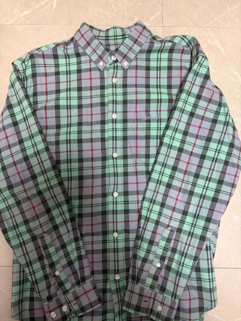 Supreme チェック柄 長袖シャツ S