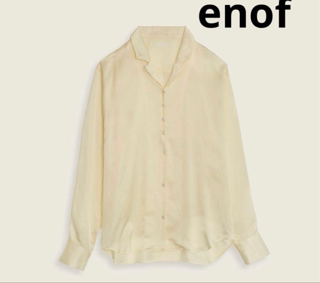 enof silk shirt EN24SH060104 Ecru エクリュ