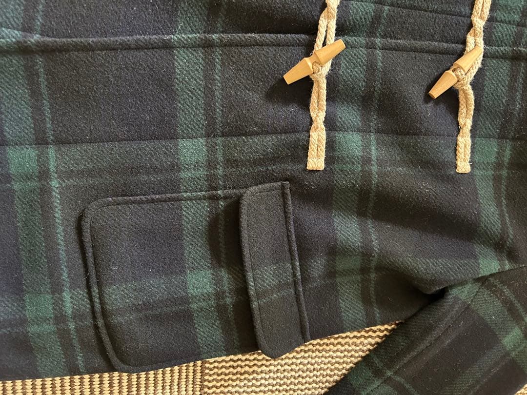 BEAMS BOY ダッフルコート チェック柄