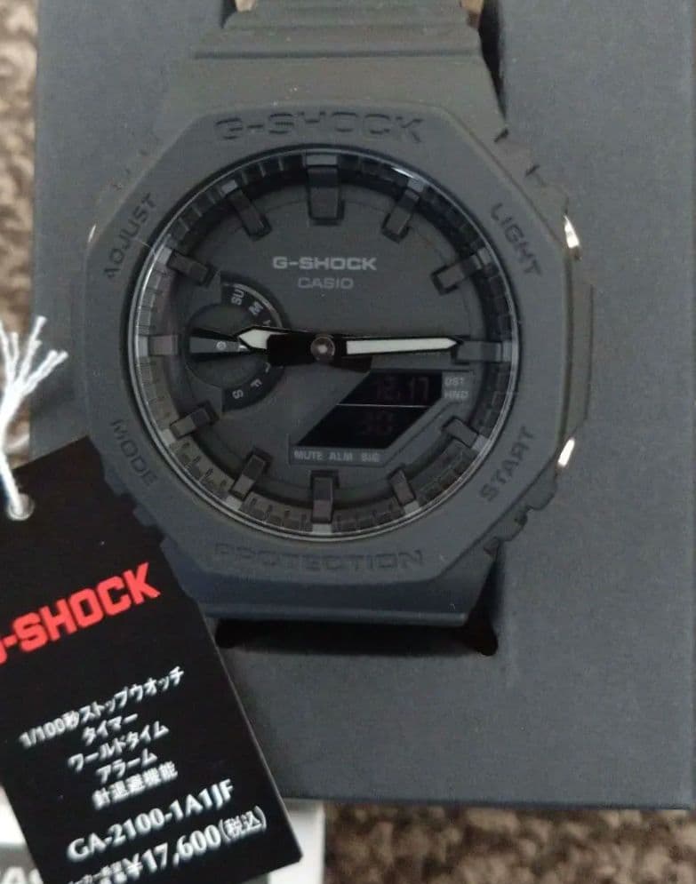 【新品保管品】G-SHOCK Gショック GA-2100-1A1JF デジアナ