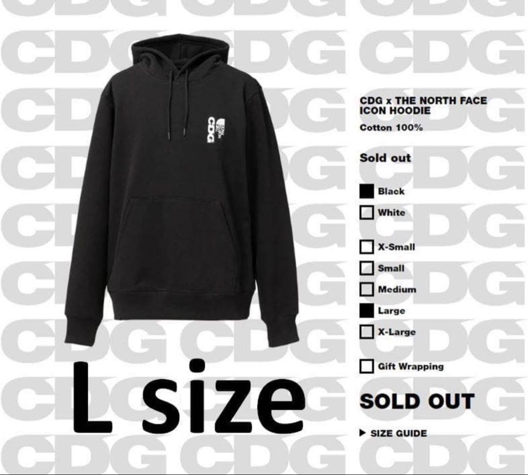 CDG × THE NORTH FACE パーカー　コムデギャルソン