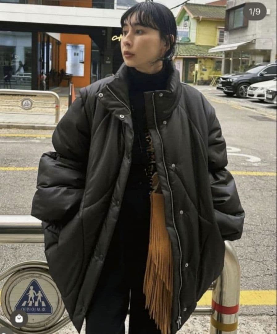 Ameri　2WAY WAVE STITCH PADDED JACKET