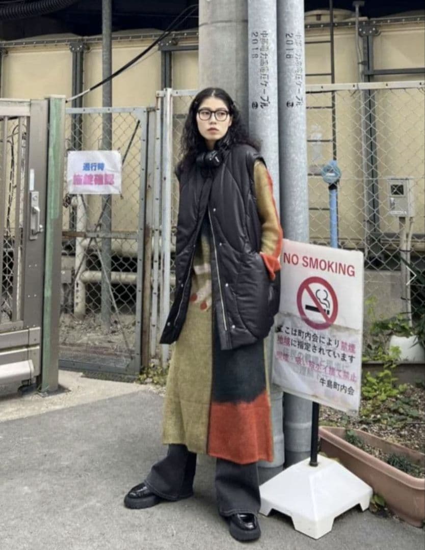 Ameri　2WAY WAVE STITCH PADDED JACKET