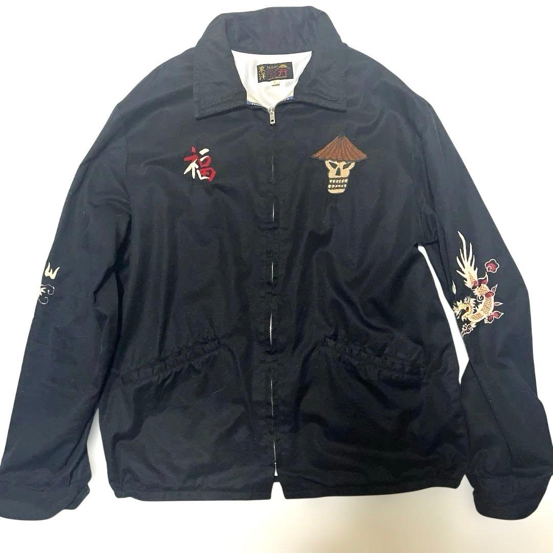 ひ*せ様 テーラー東洋　ベトジャン　Ｌサイズ　スカル　ブラック