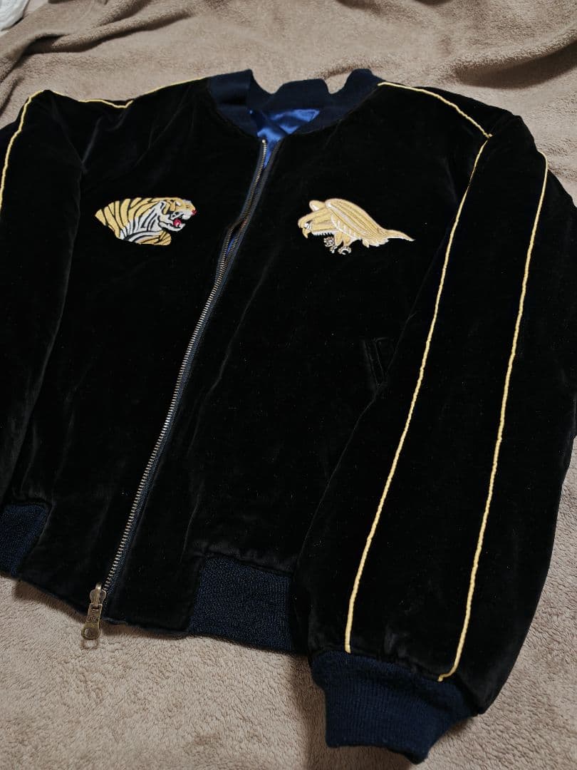 AVIREX USA 別珍 ２面用 虎 日本限定 スカジャン レーヨン