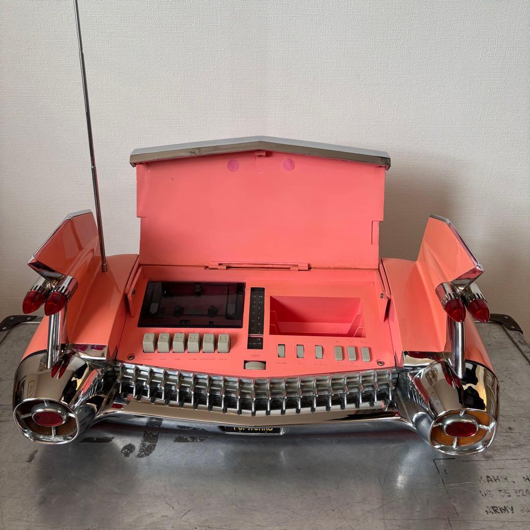 希少 Cadillac キャデラック59年式 ラジカセPOPWORKS ピンク