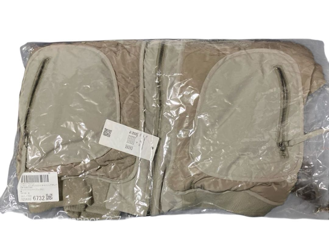 カンビオ　 ルーズシルエットキルキングボンバーブルゾン　ブルゾン　キルティング