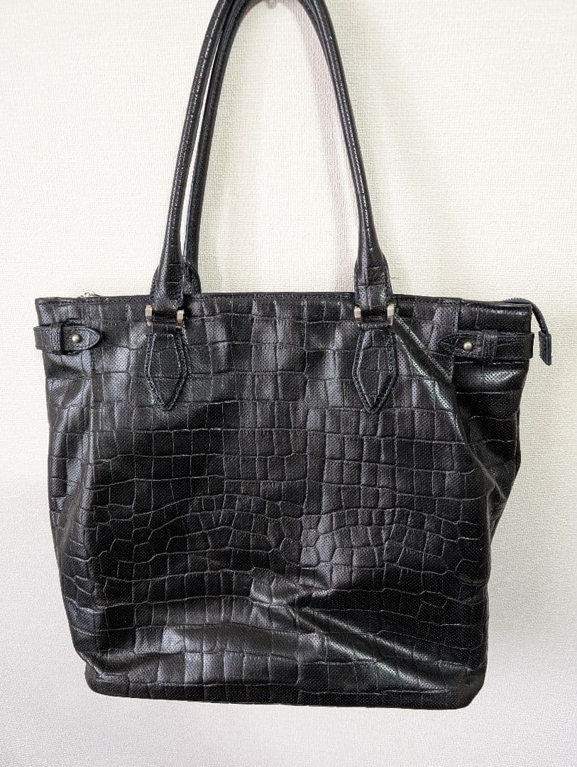 LEXUS ブラックレザートートバッグ