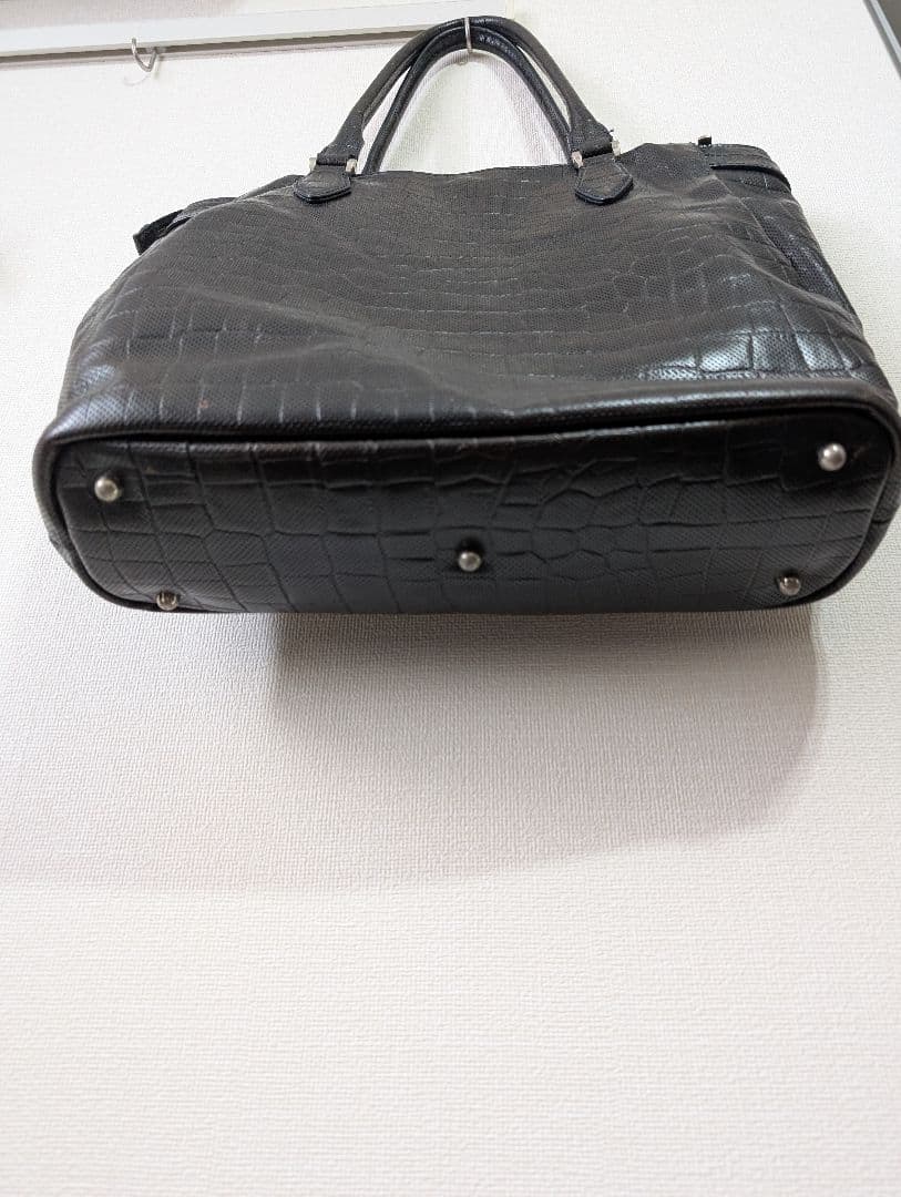 LEXUS ブラックレザートートバッグ