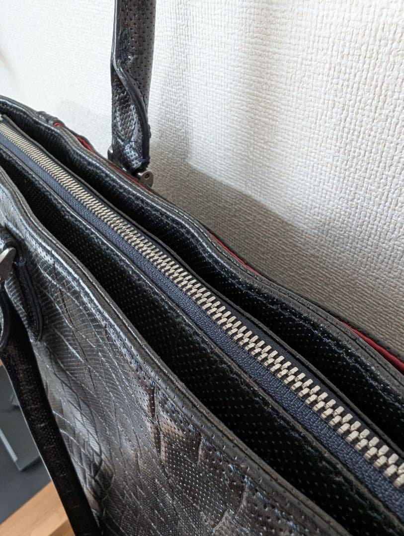 LEXUS ブラックレザートートバッグ