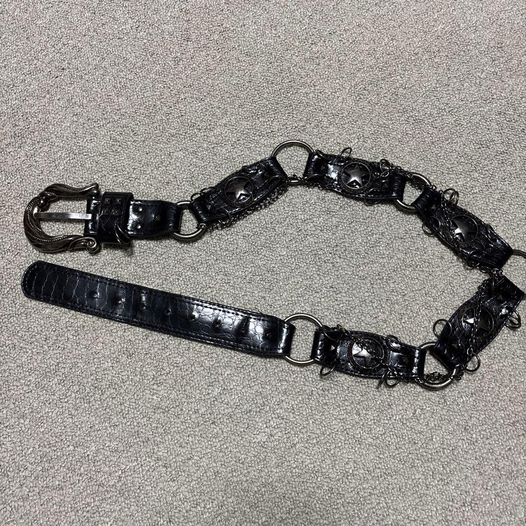 d.i.aベルト 本革 平成 studs belt y2k