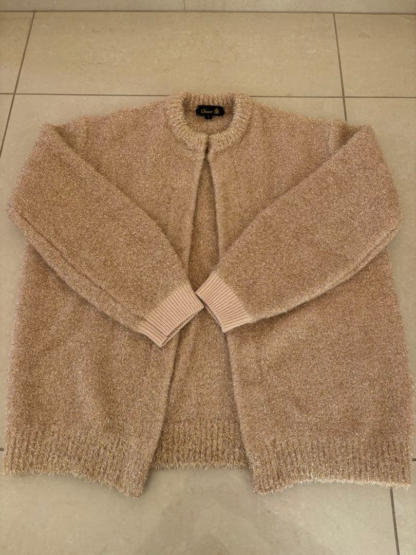 Drawerラメカーディガン