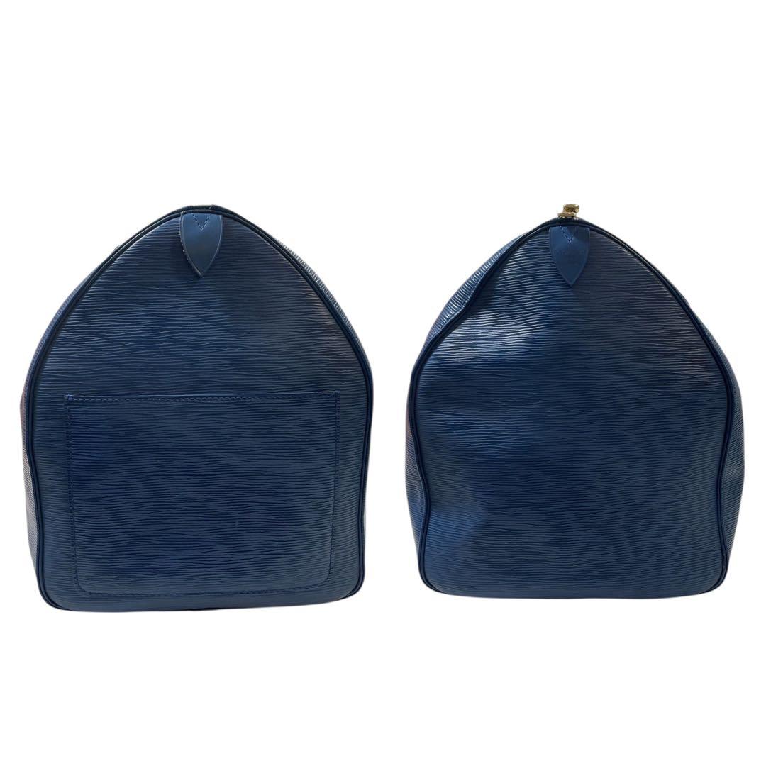 希少　ルイヴィトン　エピ　キーポル55　ボストンバッグ　ブルー　大容量　5409