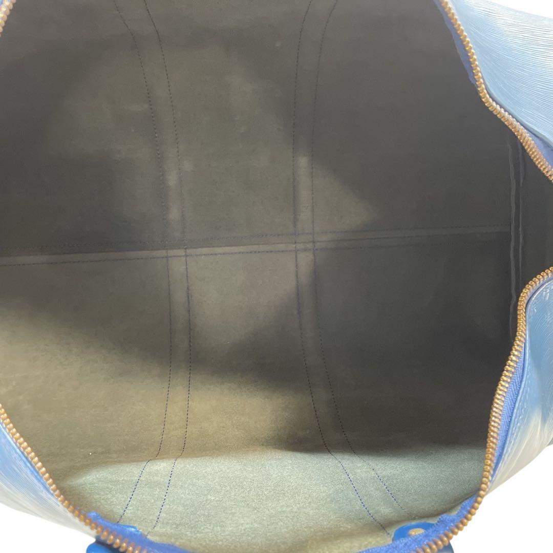 希少　ルイヴィトン　エピ　キーポル55　ボストンバッグ　ブルー　大容量　5409