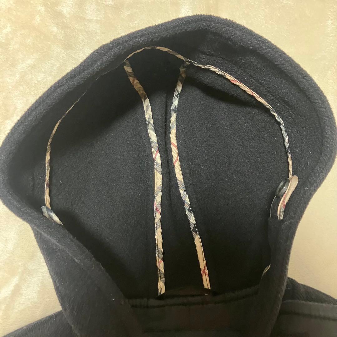 美品⭐️バーバリー ロンドン　ダッフルコート ブラック　フード付き　38