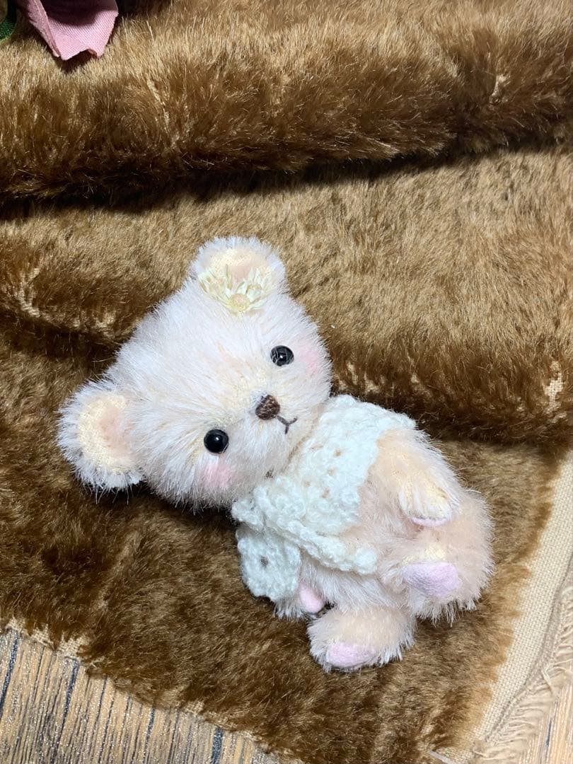 テディベア くまちゃん 可愛い仔 サーモンピンク ai.house