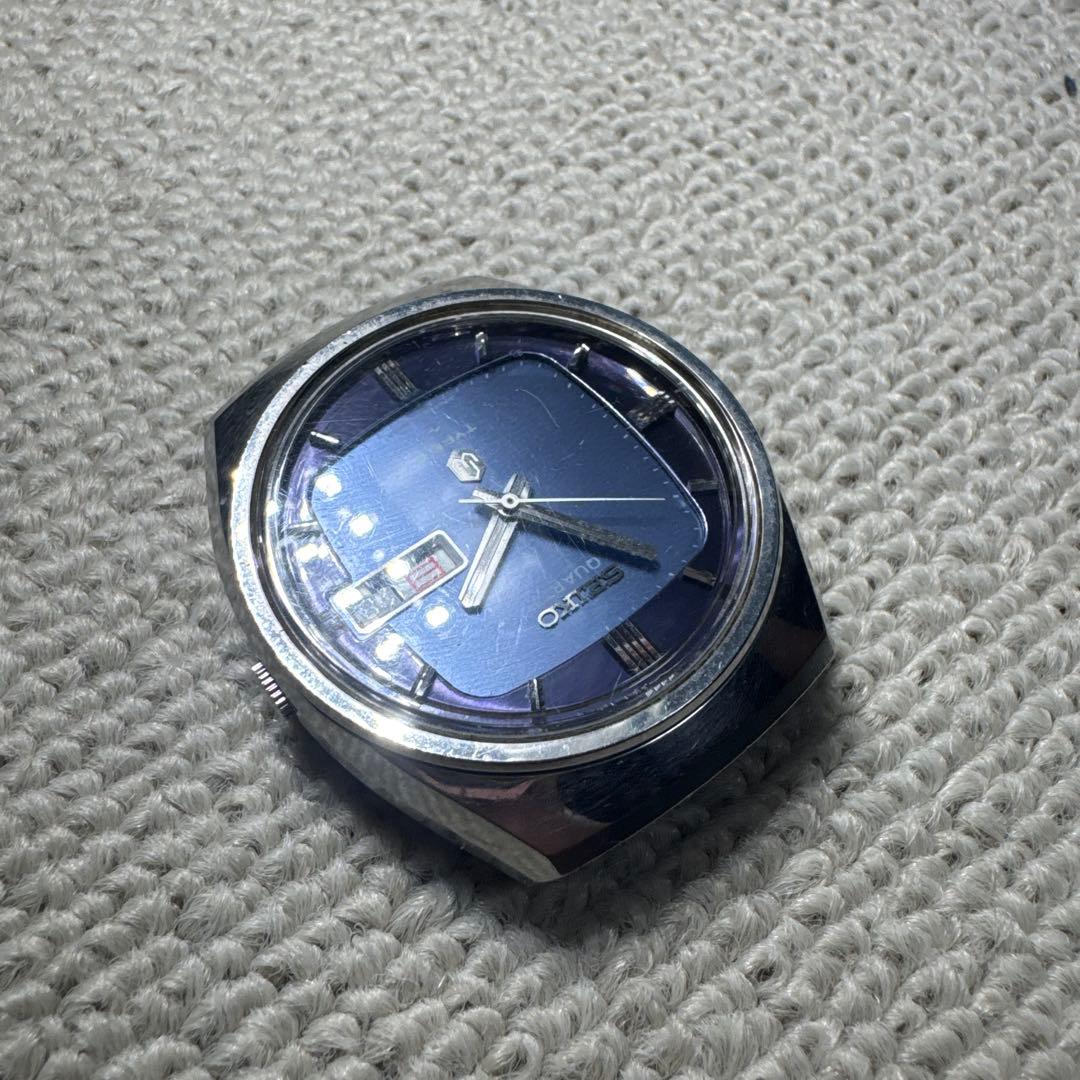 ★良品★珍品★SEIKO TYPE II クォーツ時計 ブルー 作動確認済み