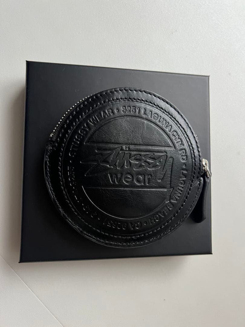 完売　Stussy SURF DOT LEATHER POUCH ケース