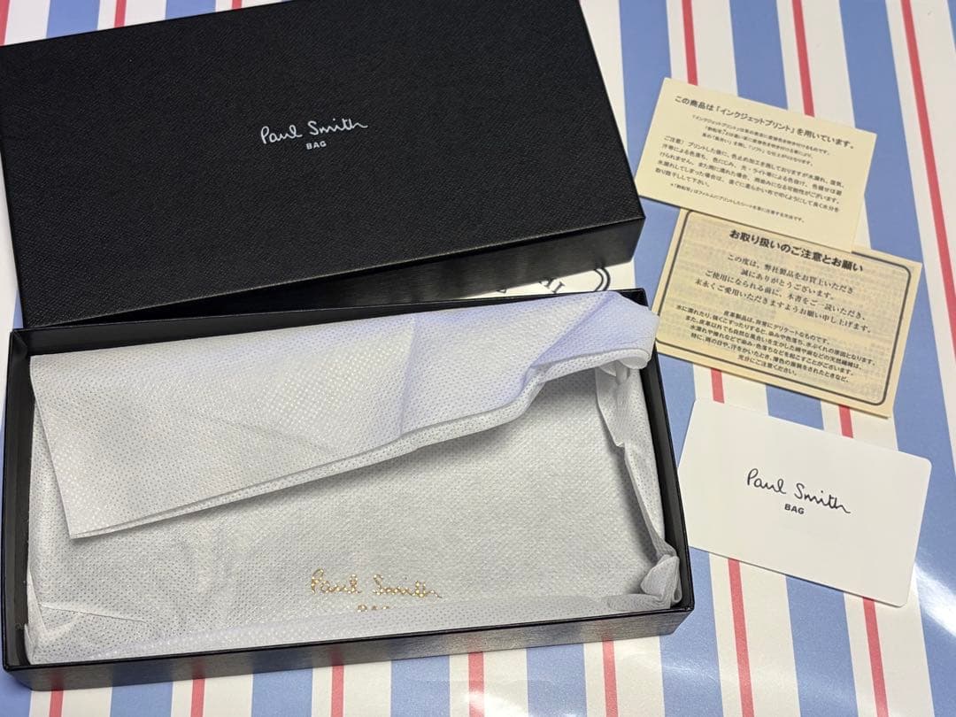 Paul Smith ポールスミス　ブラックレザー長財布うさぎ